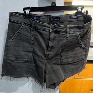 Vigoss Gray Jean Shorts High-Waisted Cut-Off Style